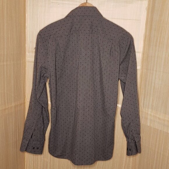 Proper Shirtings Contemporary Fit Mens Denim Look Blue Textured Shirt 16 34-35 - Picture 2 of 6